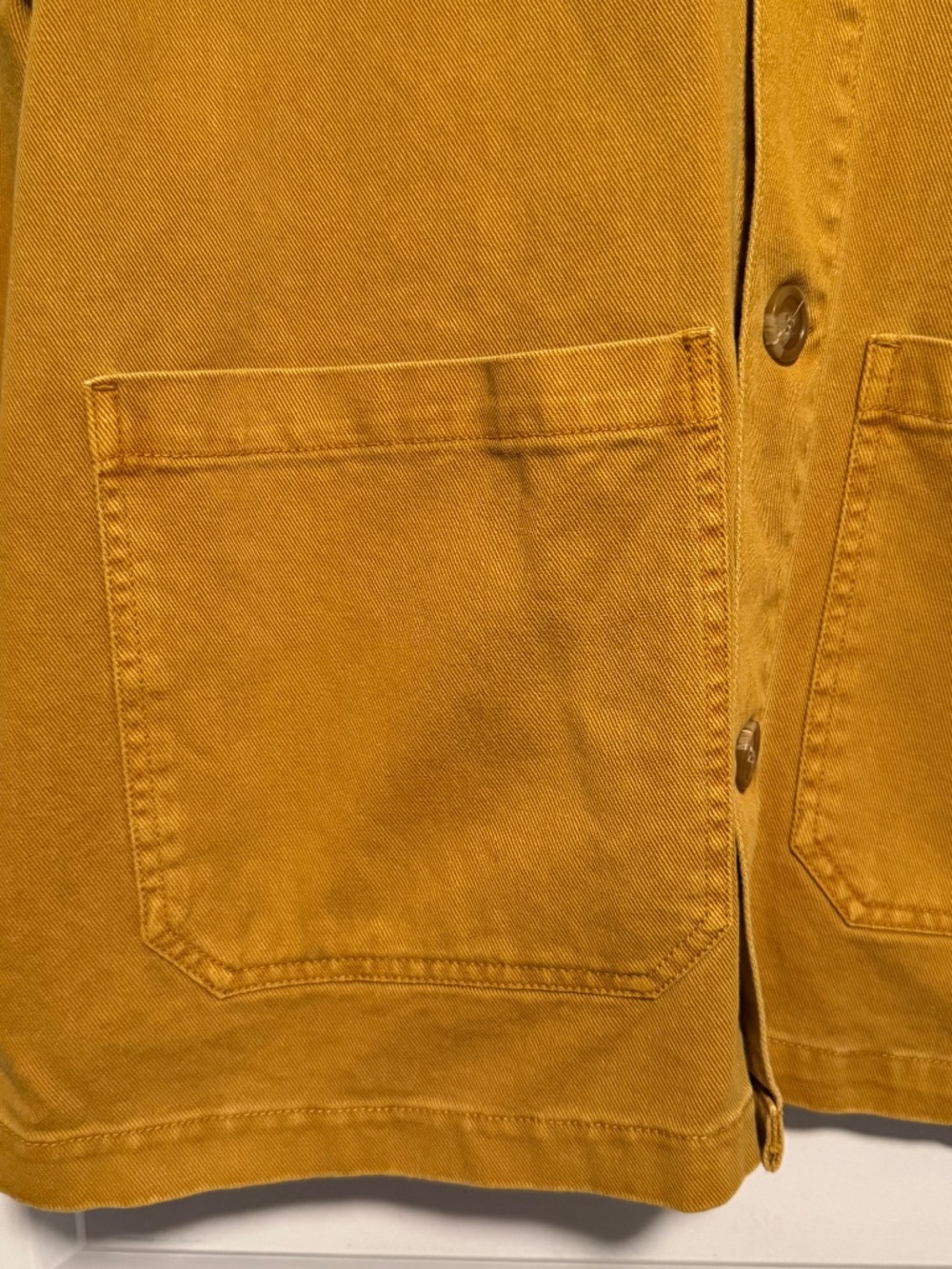 Antropologie Unpublished Chore Barn Coat Size Large Mustard - Picture 5 of 10